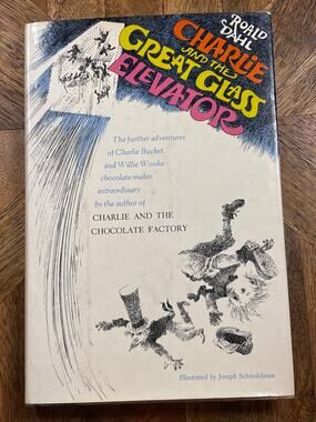 1972 Charlie And The Great Glass Elevator Third Printing Hardcover Dust Jacket